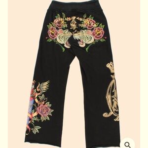 Christian Audigier track pants. Size XL